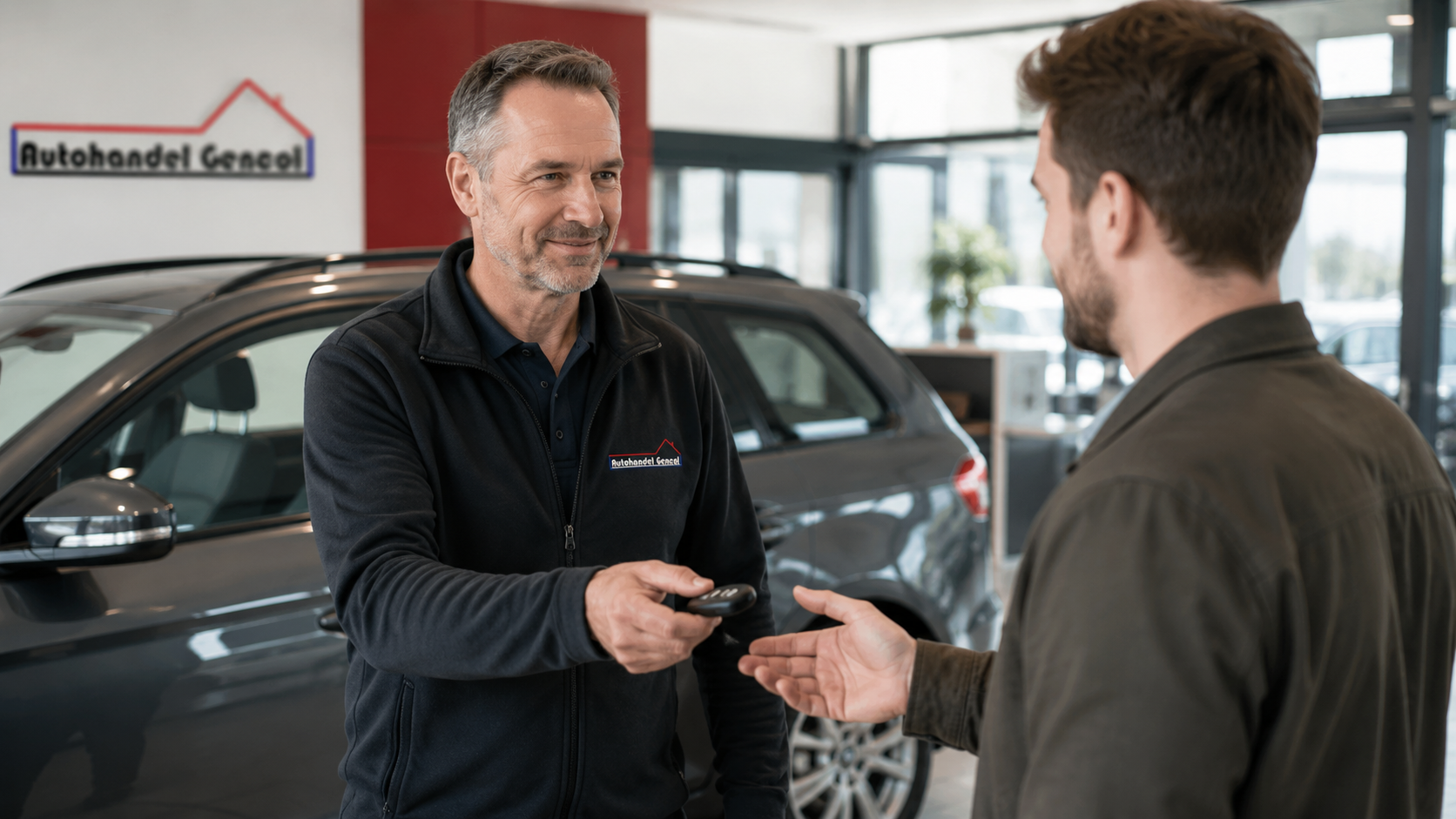 Persönliche Beratung und Fahrzeugübergabe bei Autohandel Gencol